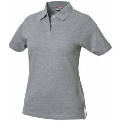 Clique Women's Grey Melange Marion Polo
