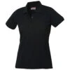 Clique Women's Black Elmira Polo -Clique LQK00005 BL F