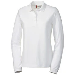 Clique Women's White Long Sleeve Elmira Polo