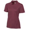 Clique Women's Bordeaux S/S Ice Pique Polo -Clique LQK00021 Bordeaux F