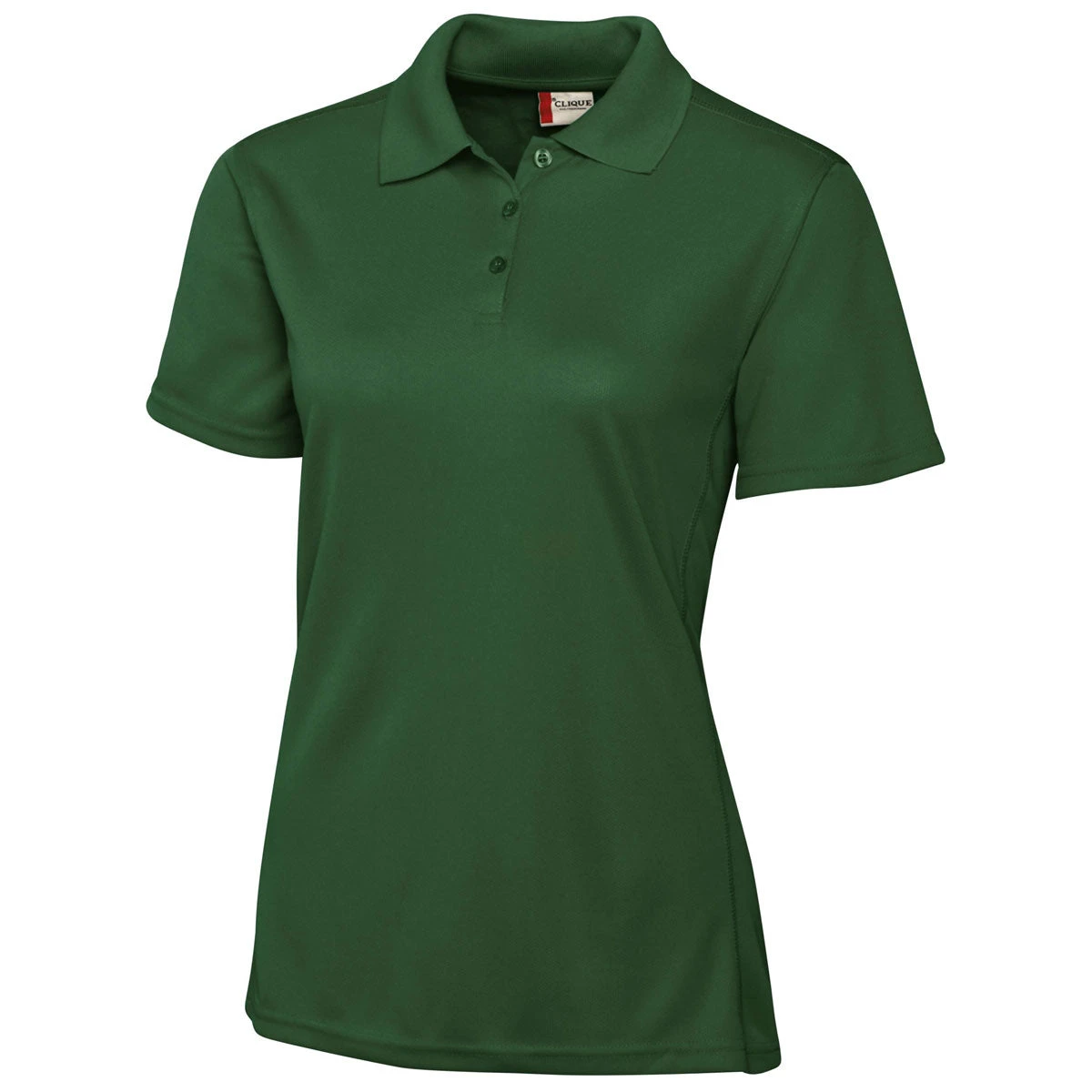 Clique Women's Bottle Green S/S Ice Pique Polo 3 Clique Women's Bottle Green S/S Ice Pique Polo