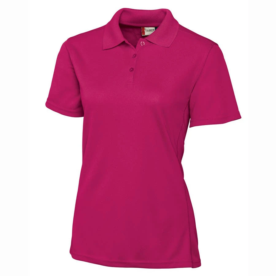 Clique Women's Ribbon Pink S/S Ice Pique Polo 3 Clique Women's Ribbon Pink S/S Ice Pique Polo