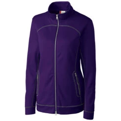 Clique Women's College Purple Helsa Full Zip