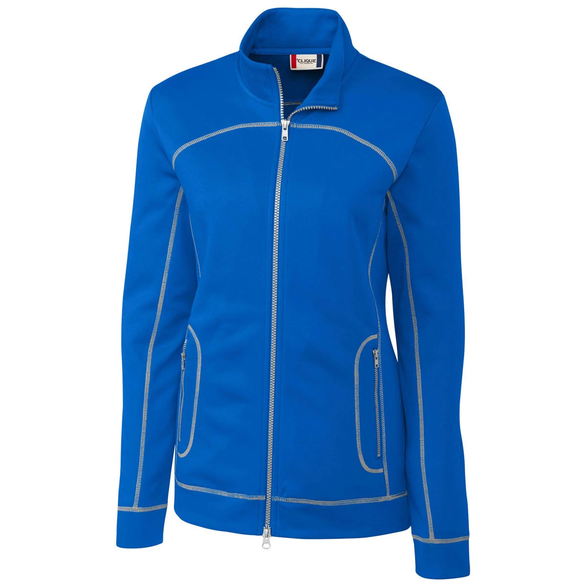 Clique Women's Royal Blue Helsa Full Zip 3 Clique Women's Royal Blue Helsa Full Zip