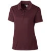 Clique Women's Bordeaux Oslo Pique Polo -Clique LQK00035 Bordeaux F