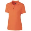 Clique Women's Orange Oslo Pique Polo 1 Clique Women's Orange Oslo Pique Polo -Clique LQK00035 Orange F