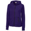 Clique Women's College Purple Lund Fleece Zip Hoodie -Clique LQK00039 CLP F