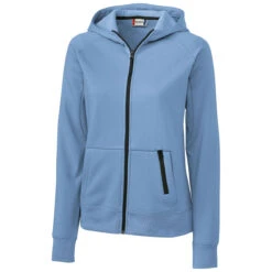 Clique Women's Light Blue Lund Fleece Zip Hoodie