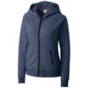 Clique Women's Navy Lund Fleece Zip Hoodie -Clique LQK00039 Navy F