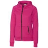 Clique Women's Ribbon Pink Lund Fleece Zip Hoodie -Clique LQK00039 RBP F