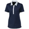 Clique Women's Navy/White Parma Colorblock Polo -Clique LQK00041 NAWH F