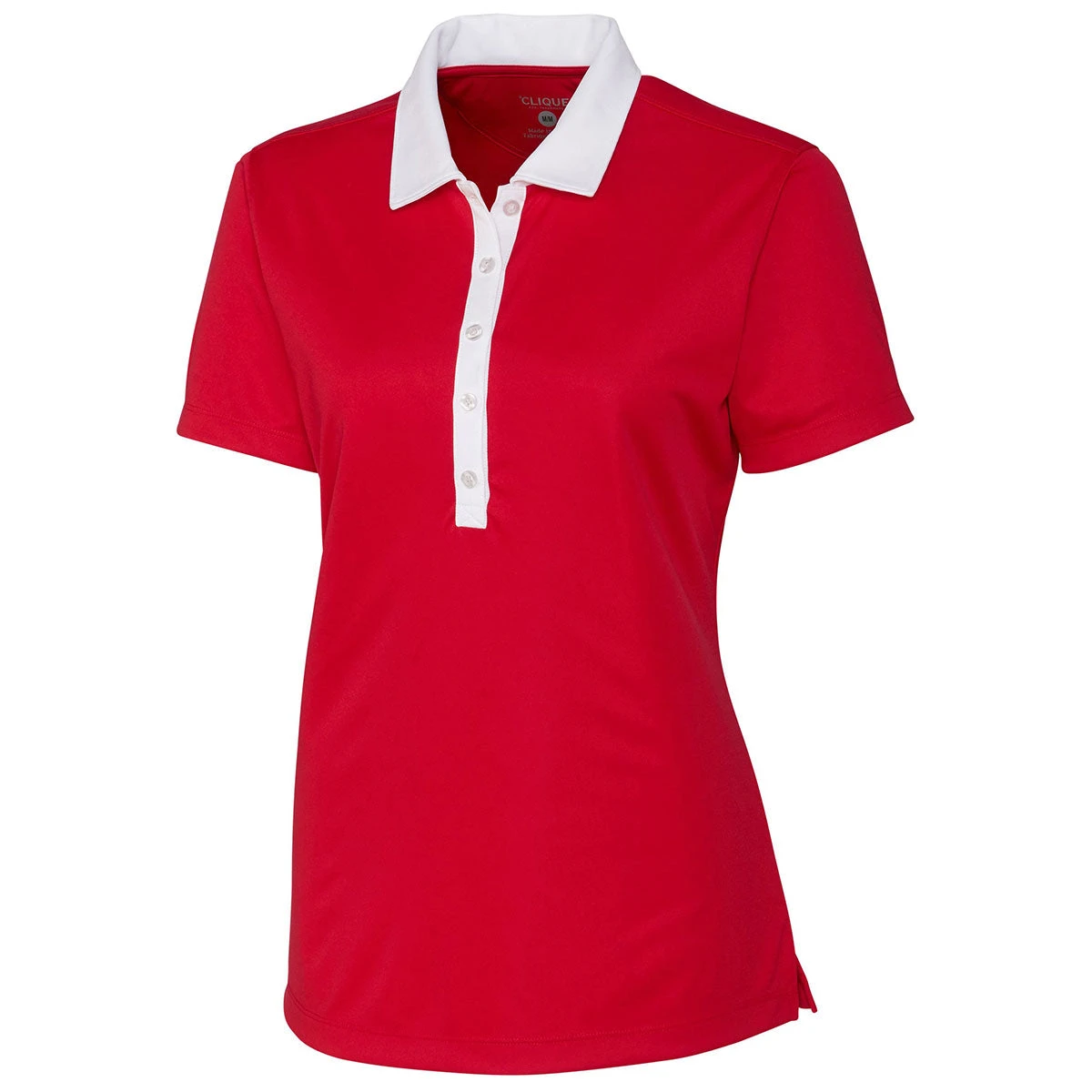 Clique Women's Red/White Parma Colorblock Polo 3 Clique Women's Red/White Parma Colorblock Polo