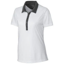 Clique Women's White/Titan Parma Colorblock Polo