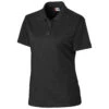 Clique Women's Black Malmo Pique Polo -Clique LQK00043 BL F