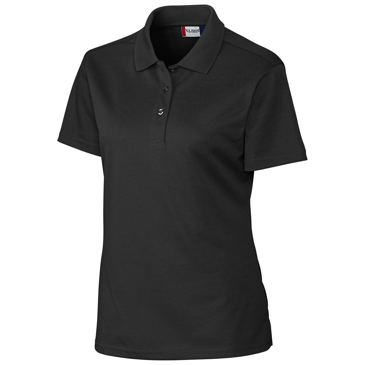Clique Women's Black Malmo Pique Polo 3 Clique Women's Black Malmo Pique Polo