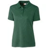 Clique Women's Bottle Green Malmo Pique Polo -Clique LQK00043 BTG F