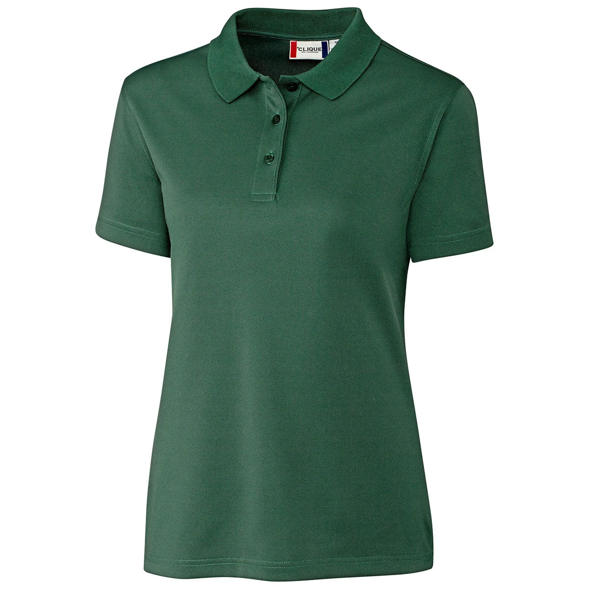 Clique Women's Bottle Green Malmo Pique Polo 3 Clique Women's Bottle Green Malmo Pique Polo
