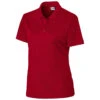 Clique Women's Red Malmo Pique Polo 1 Clique Women's Red Malmo Pique Polo -Clique LQK00043 RD F