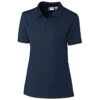 Clique Women's Navy Malmo Snag Proof Zip Polo -Clique LQK00056 NA F