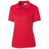 Clique Women's Red Malmo Snag Proof Zip Polo -Clique LQK00056 RD F