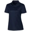Clique Women's Dark Navy Spin Pique Polo -Clique LQK00063 DN F