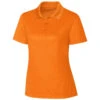 Clique Women's Hi-Vis Orange Spin Pique Polo -Clique LQK00063 Hi Vis Orange F