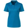 Clique Women's Ocean Blue Spin Pique Polo -Clique LQK00063 Ocean Blue F