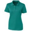 Clique Women's Teal Green Spin Pique Polo -Clique LQK00063 Teal Green F