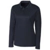 Clique Women's Dark Navy Long Sleeve Spin Pique Polo -Clique LQK00066 Dark Navy F