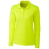 Clique Women's Hi-Vis Yellow Long Sleeve Spin Pique Polo