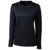 Clique Women's Dark Navy Long Sleeve Spin Jersey Tee -Clique LQK00067 Dark Navy F