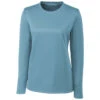 Clique Women's Dusty Blue Long Sleeve Spin Jersey Tee -Clique LQK00067 Dusty Blue F