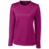 Clique Women's Gala Pink Long Sleeve Spin Jersey Tee -Clique LQK00067 Gala Pink F