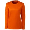 Clique Women's Orange Long Sleeve Spin Jersey Tee -Clique LQK00067 Orange F