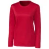 Clique Women's Red Long Sleeve Spin Jersey Tee 1 Clique Women's Red Long Sleeve Spin Jersey Tee -Clique LQK00067 Red F