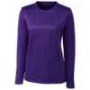 Clique Women's Royal Purple Long Sleeve Spin Jersey Tee -Clique LQK00067 Royal Purple F