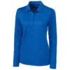 Clique Women's Royal Blue Long Sleeve Ice Pique Polo -Clique LQK00068 Royal Blue F