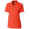 Clique Women's Blood Orange Addison Polo 2 Clique Women's Blood Orange Addison Polo -Clique LQK00069 Blood Orange F