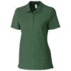 Clique Women's Bottle Green Addison Polo -Clique LQK00069 Bottle Green F