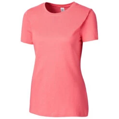 Clique Women's Papaya Pink Playlist Tee