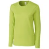 Clique Women's Light Green Heather Long Sleeve Phoenix Tee -Clique LQK00071 Light Green Heather F