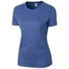Clique Women's Blue Heather Charge Active Tee -Clique LQK00077 Blue Heather F