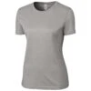 Clique Women's Light Grey Heather Charge Active Tee -Clique LQK00077 Light Grey Heather F