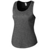 Clique Women's Black Heather Charge Active Tank -Clique LQK00080 Black Heather F