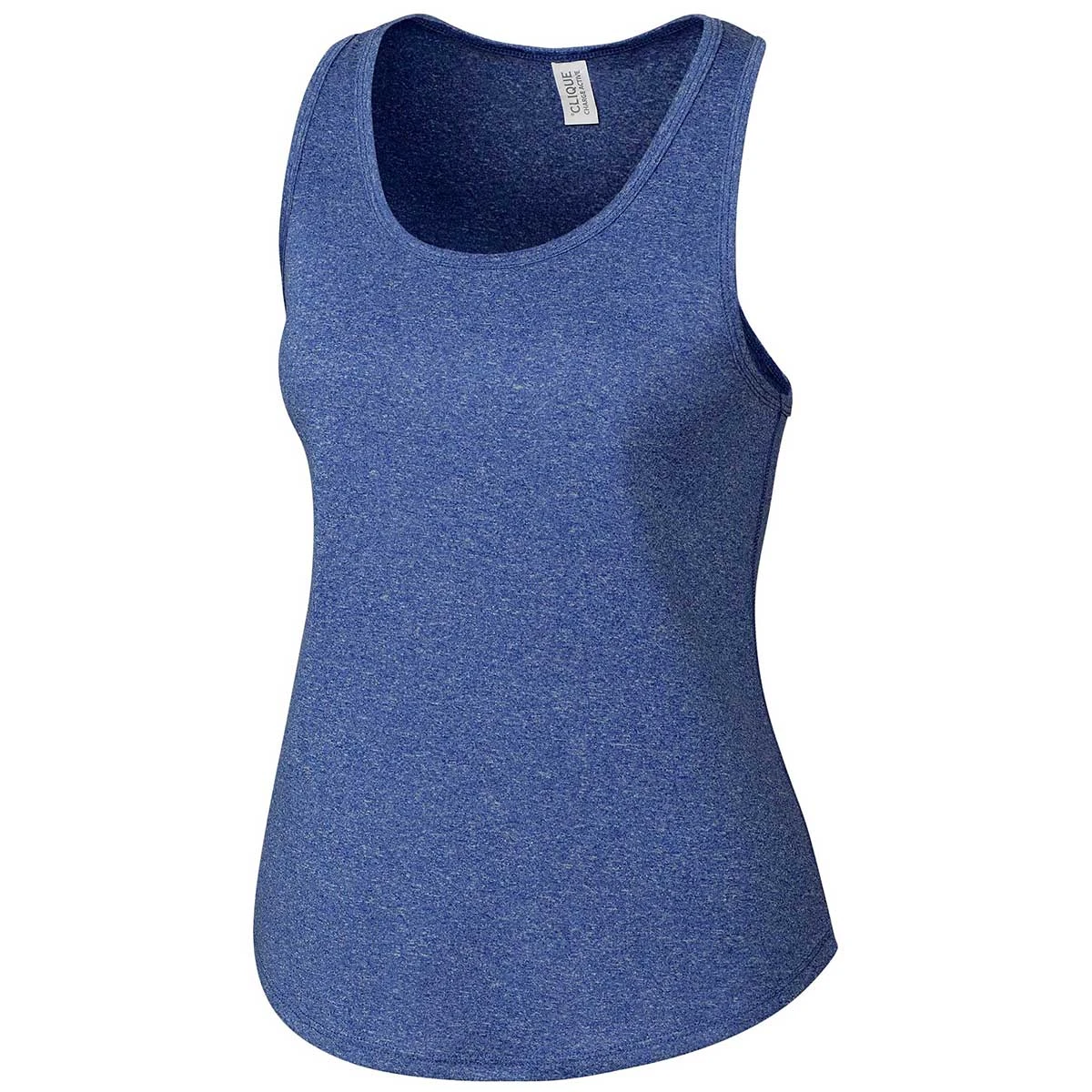 Clique Women's Blue Heather Charge Active Tank 3 Clique Women's Blue Heather Charge Active Tank