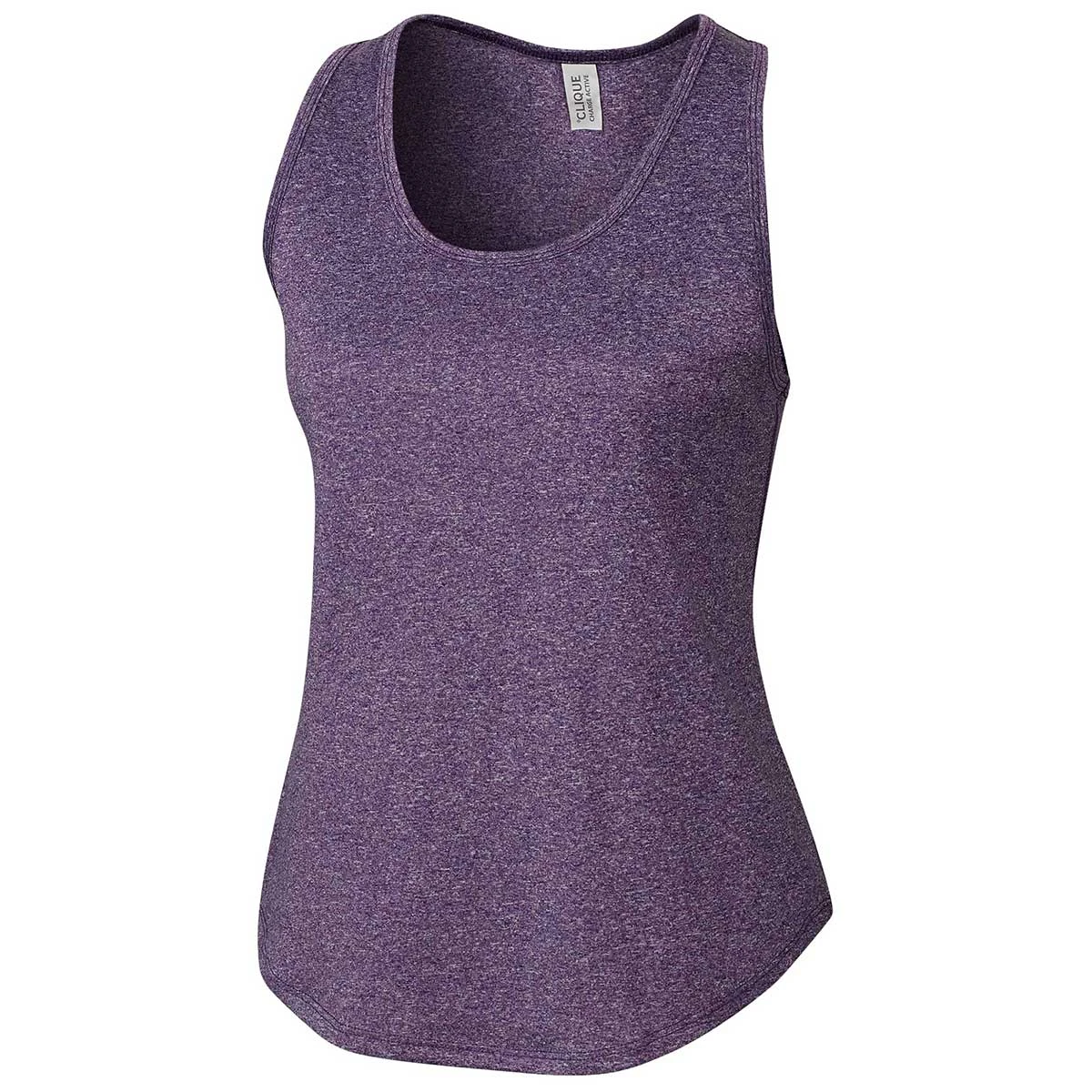 Clique Women's College Purple Heather Charge Active Tank 3 Clique Women's College Purple Heather Charge Active Tank