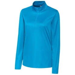 Clique Women's Ocean Blue Spin Half Zip