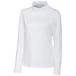 Clique Women's White Spin Half Zip