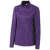 Clique Women's College Purple Ice Colorblock Half Zip -Clique LQK00086 CLP F