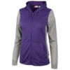 Clique Women's College Purple Helsa Sport Colorblock Full Zip -Clique LQK00087 CLP F
